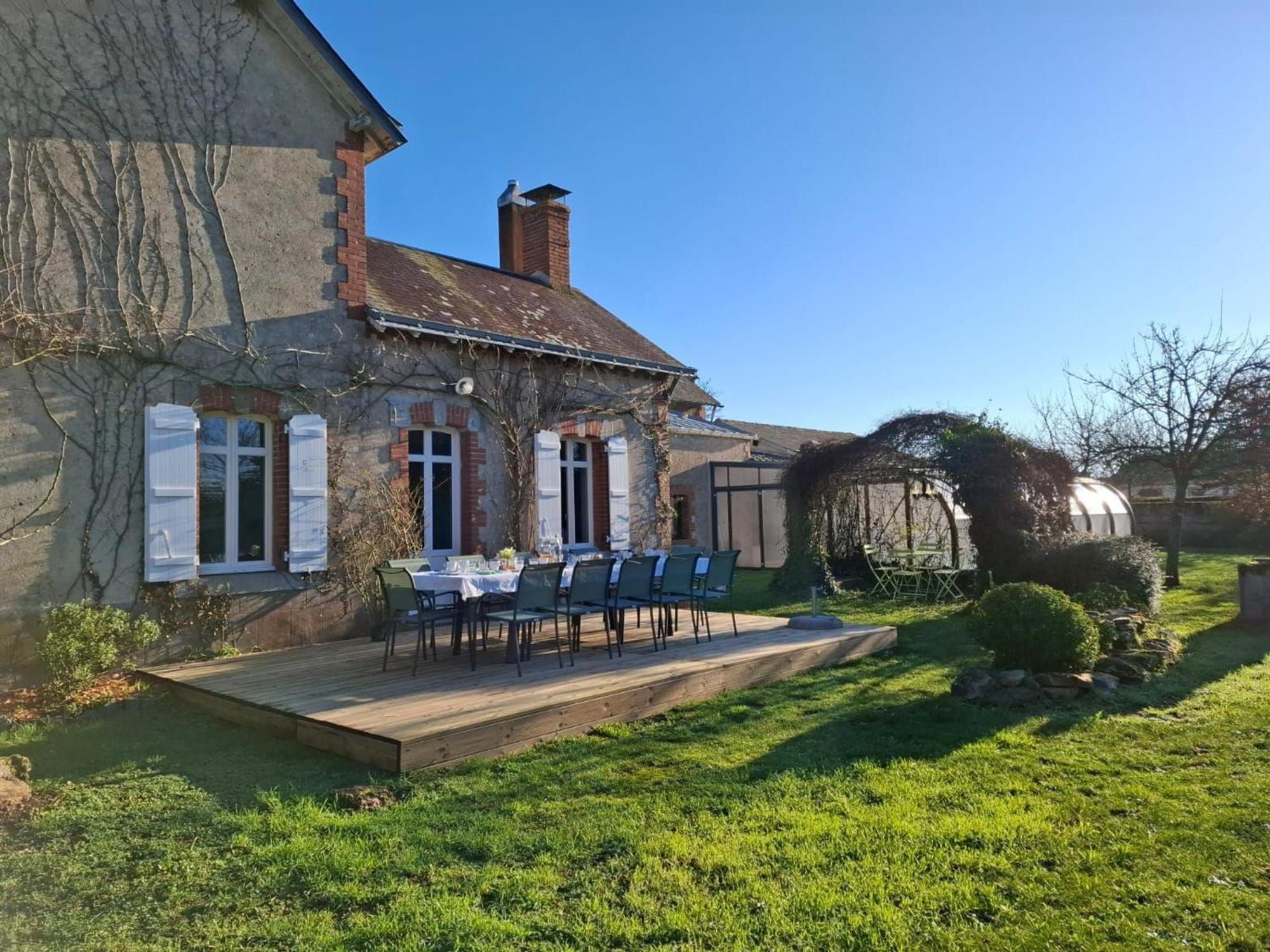 Gite Familial Avec Piscine Chauffee A Lege - Fr-1-306-1296 Luaran gambar